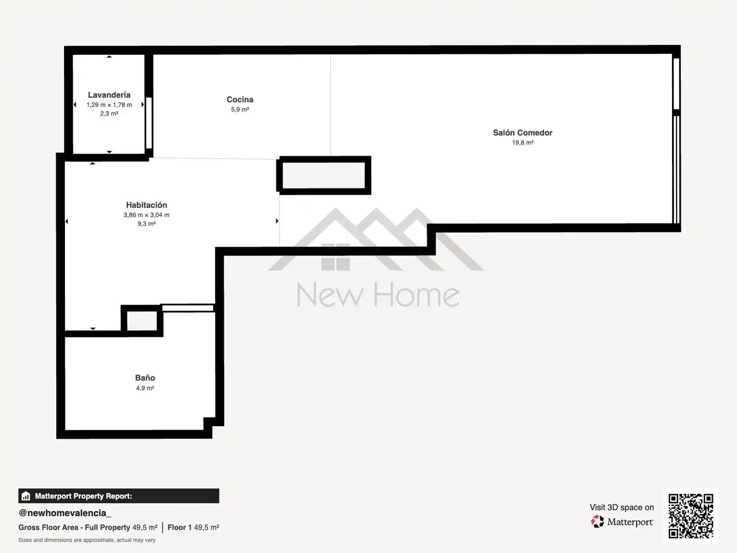 Piso de 57 m² en la Pobla de Vallbona