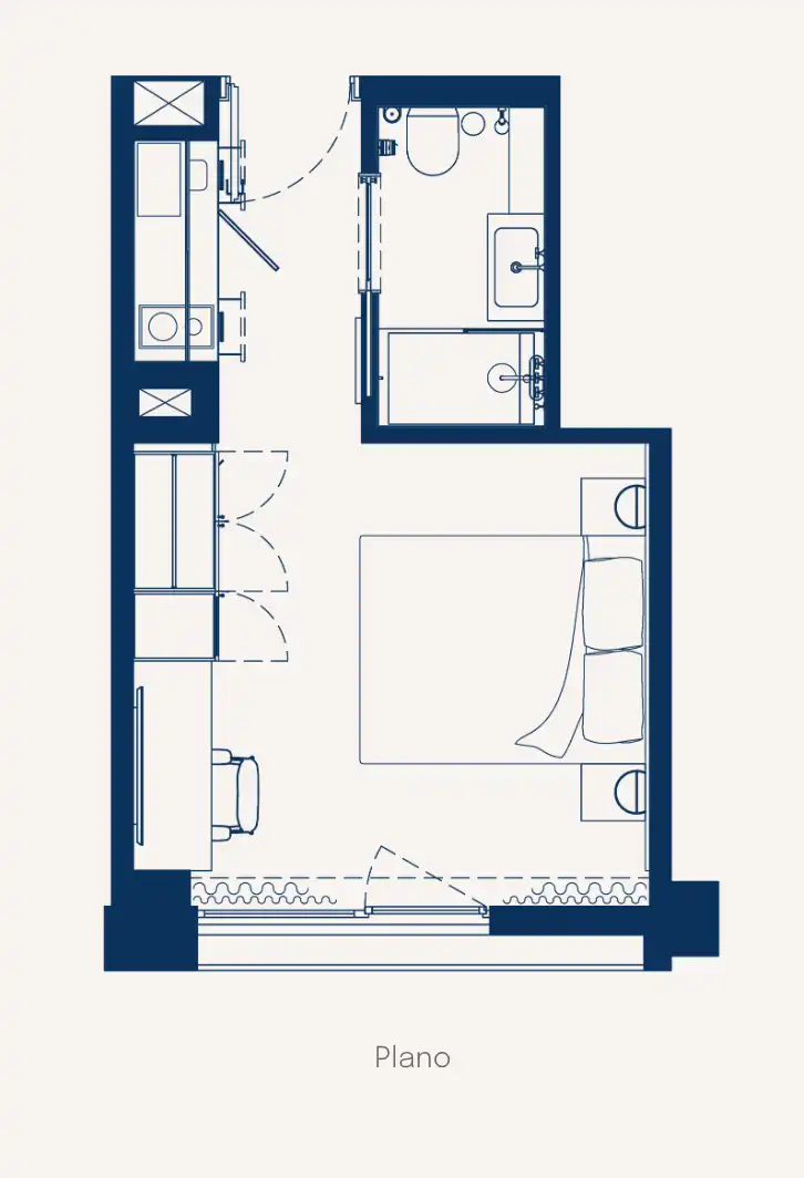Piso de 21 m² en Barcelona