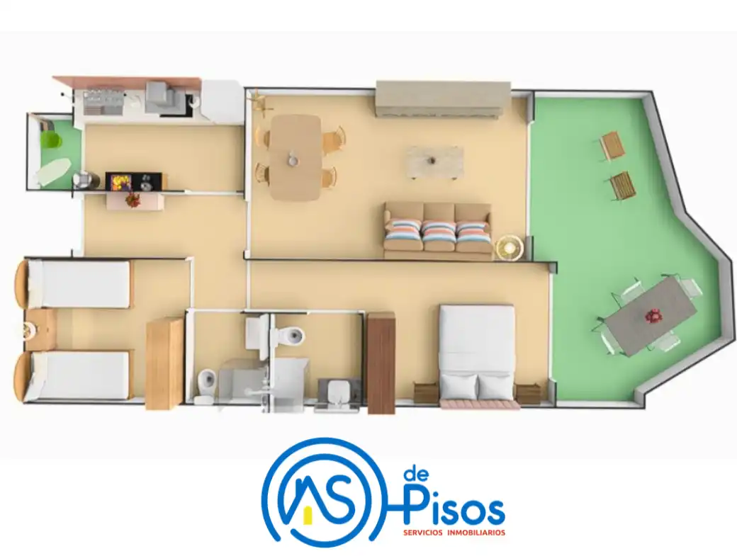 Pis de 72 m² a Mont-roig del Camp