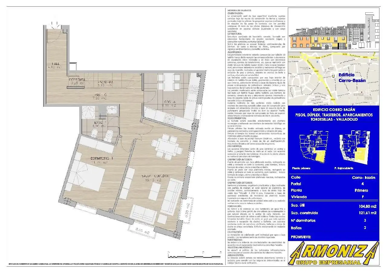 Piso de 121 m² en Tordesillas