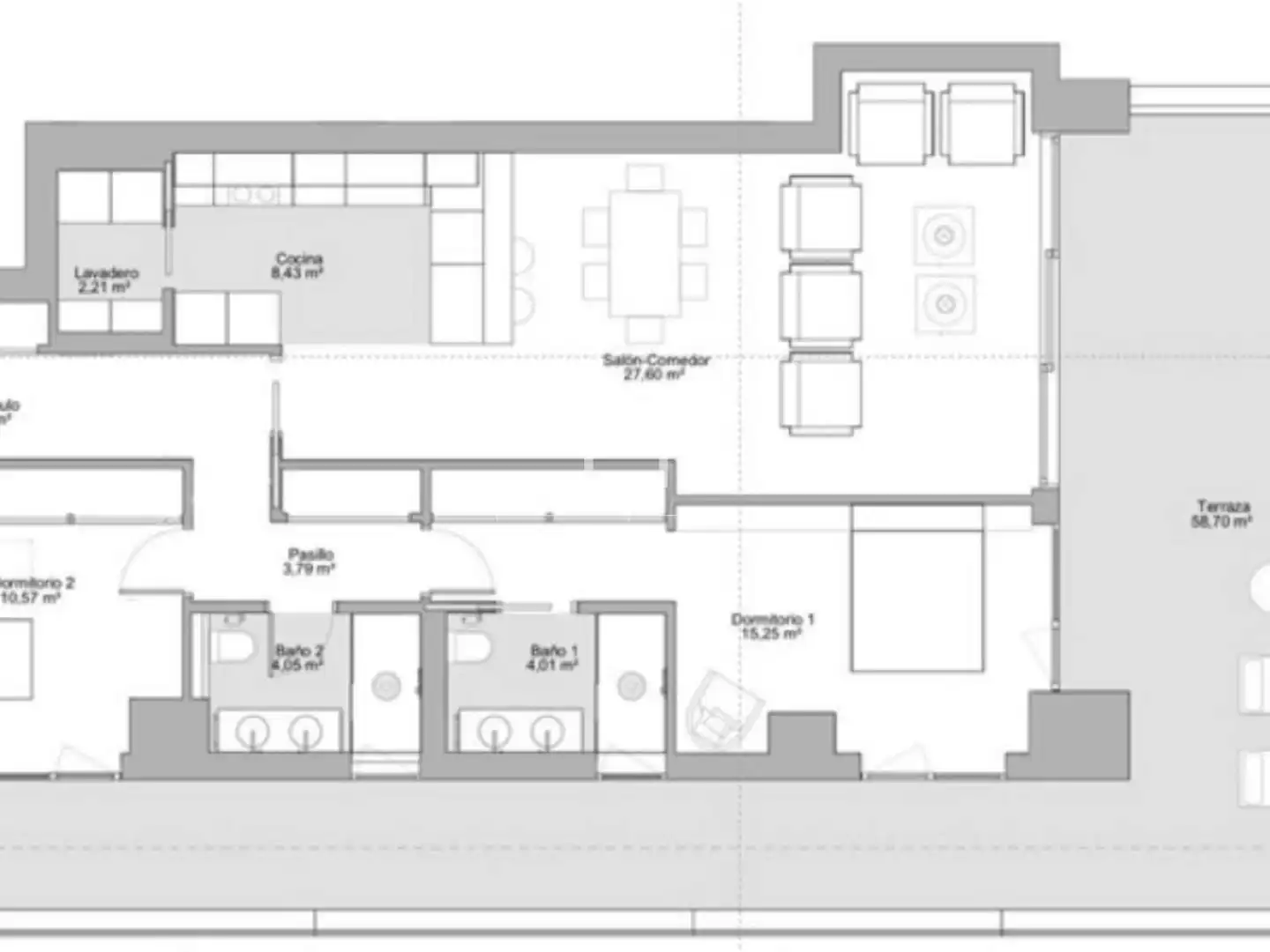 Piso de 110 m² en Málaga