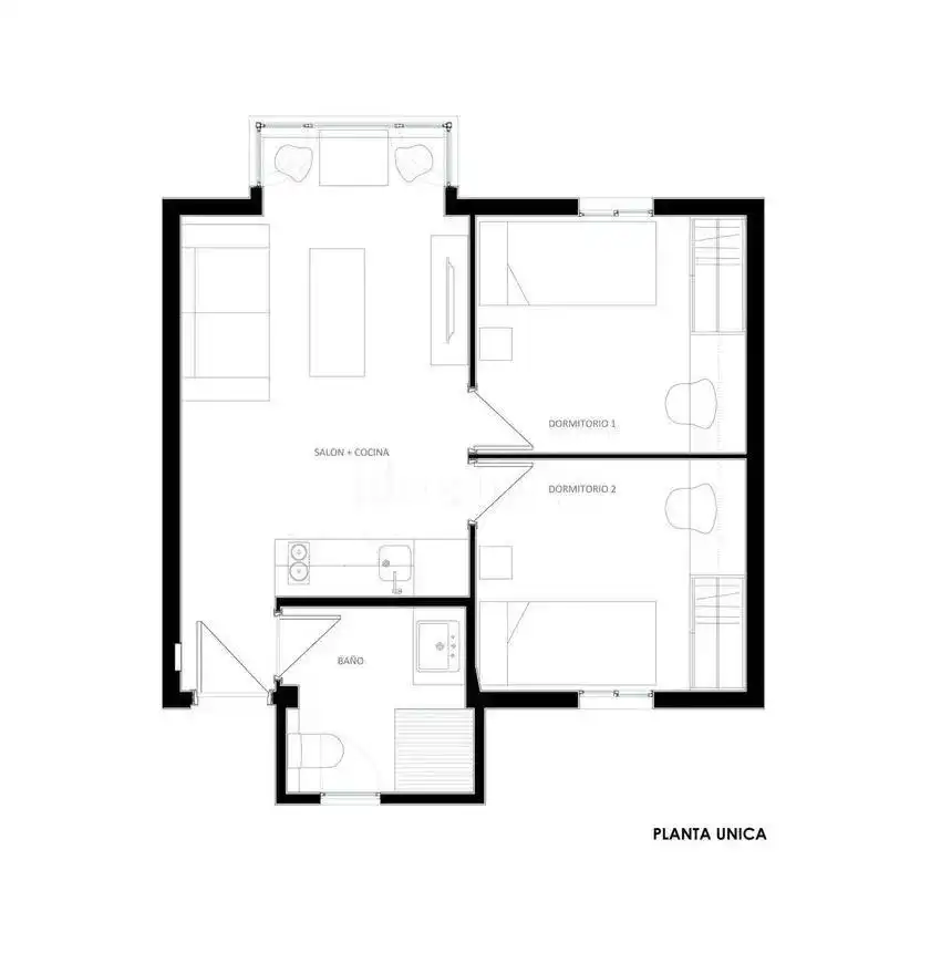 Piso de 45 m² en Sevilla