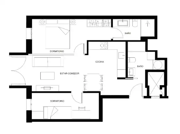 Piso de 65 m² en Barcelona