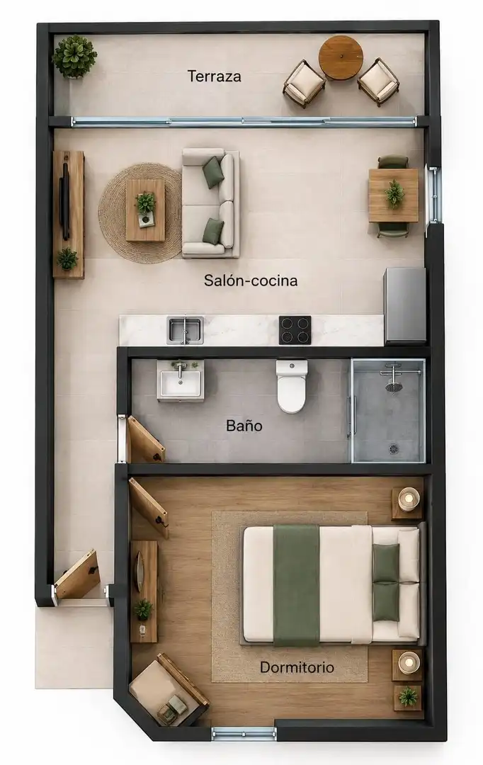 Wohnung 45 m² in Mogán