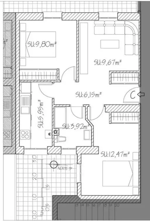 Pis de 65 m² a Madrid