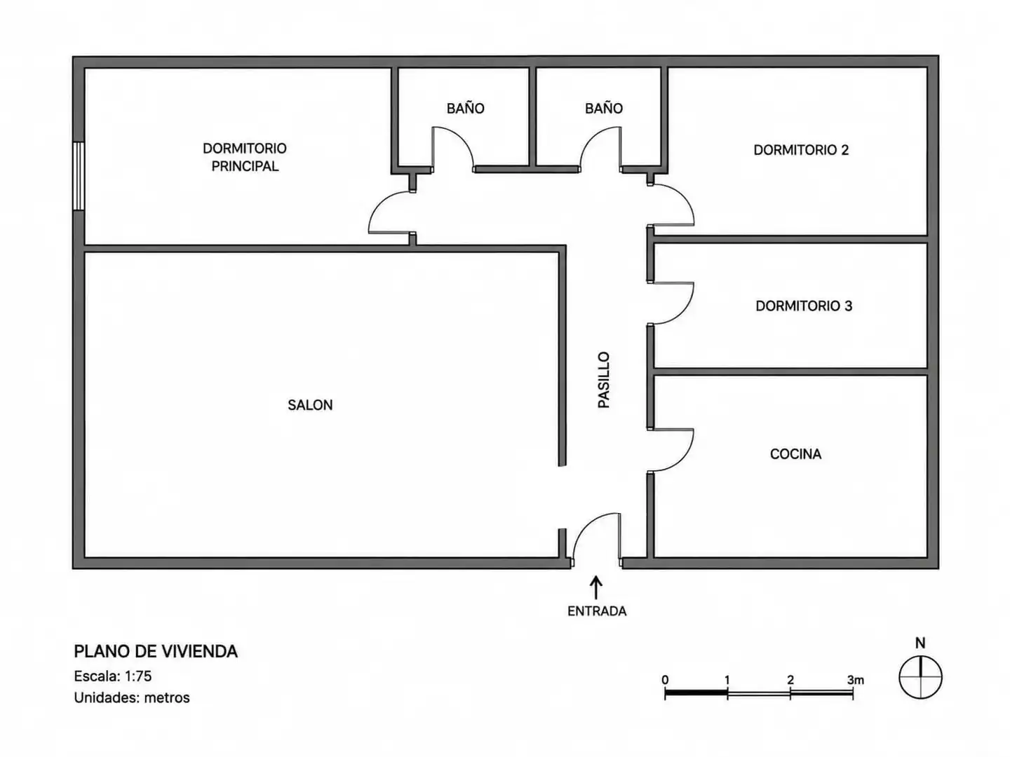 Piso de 95 m² en Málaga