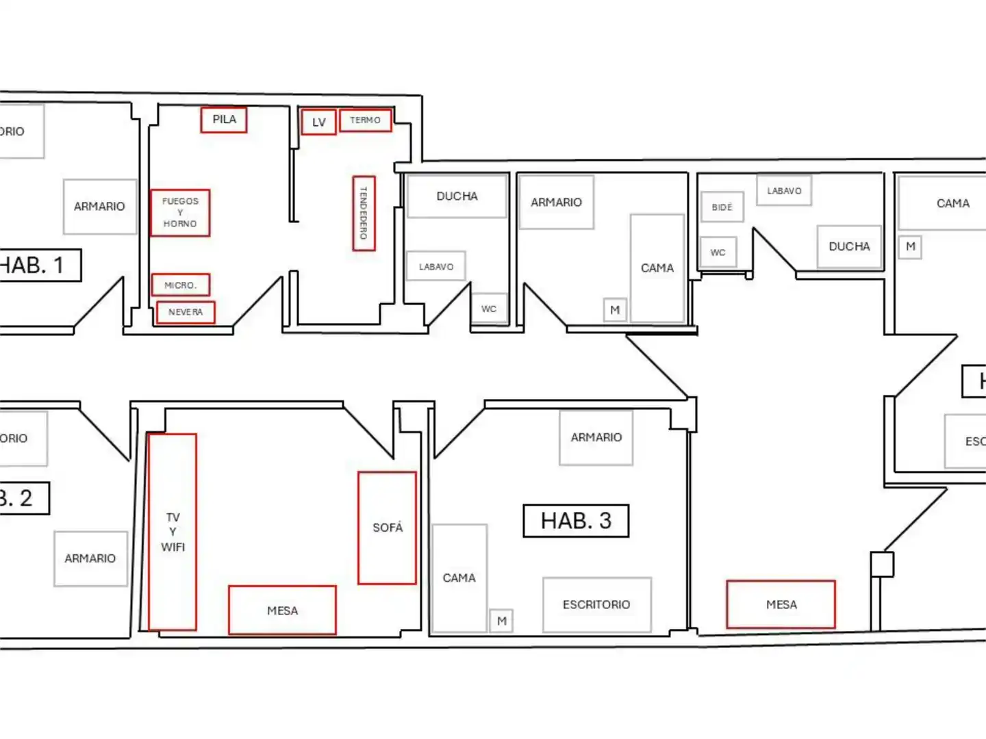 Habitación 120 m², Castellón de la Plana