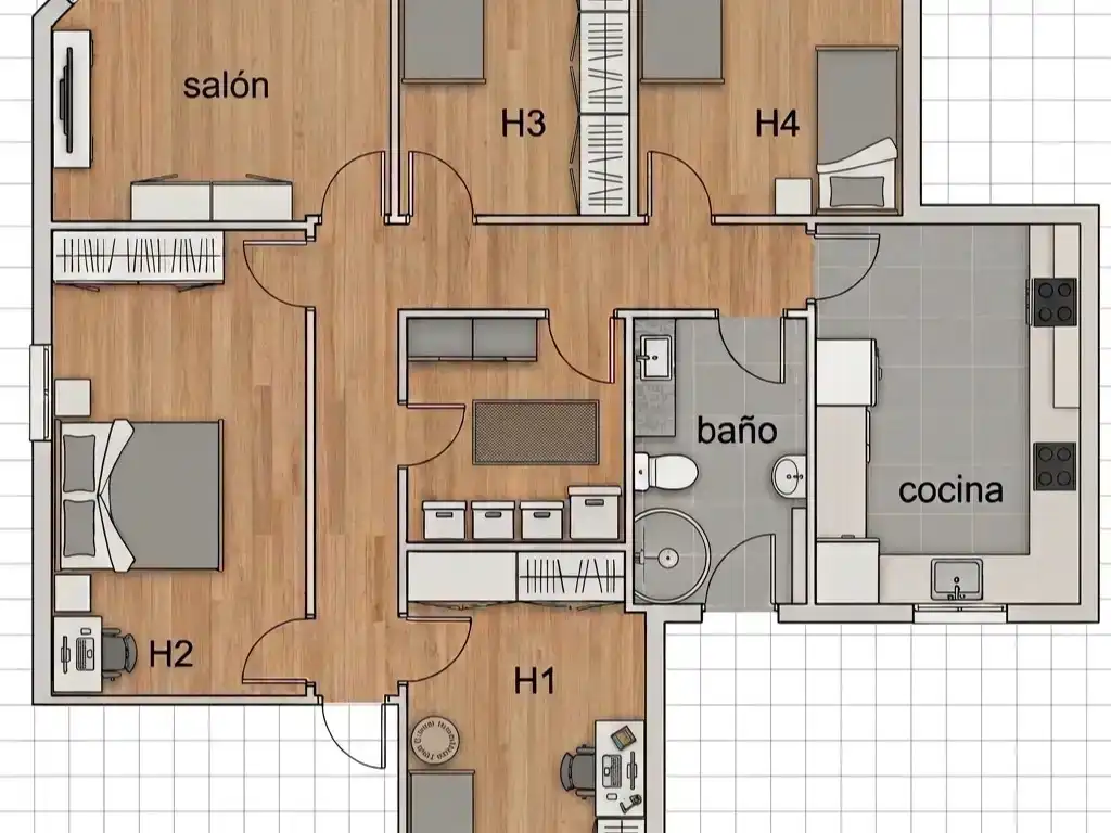 Piso de 66 m² en Ferrol