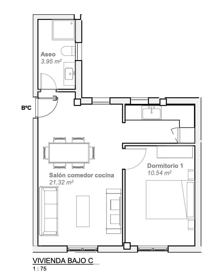 Pis de 35 m² a Malpica de Tajo
