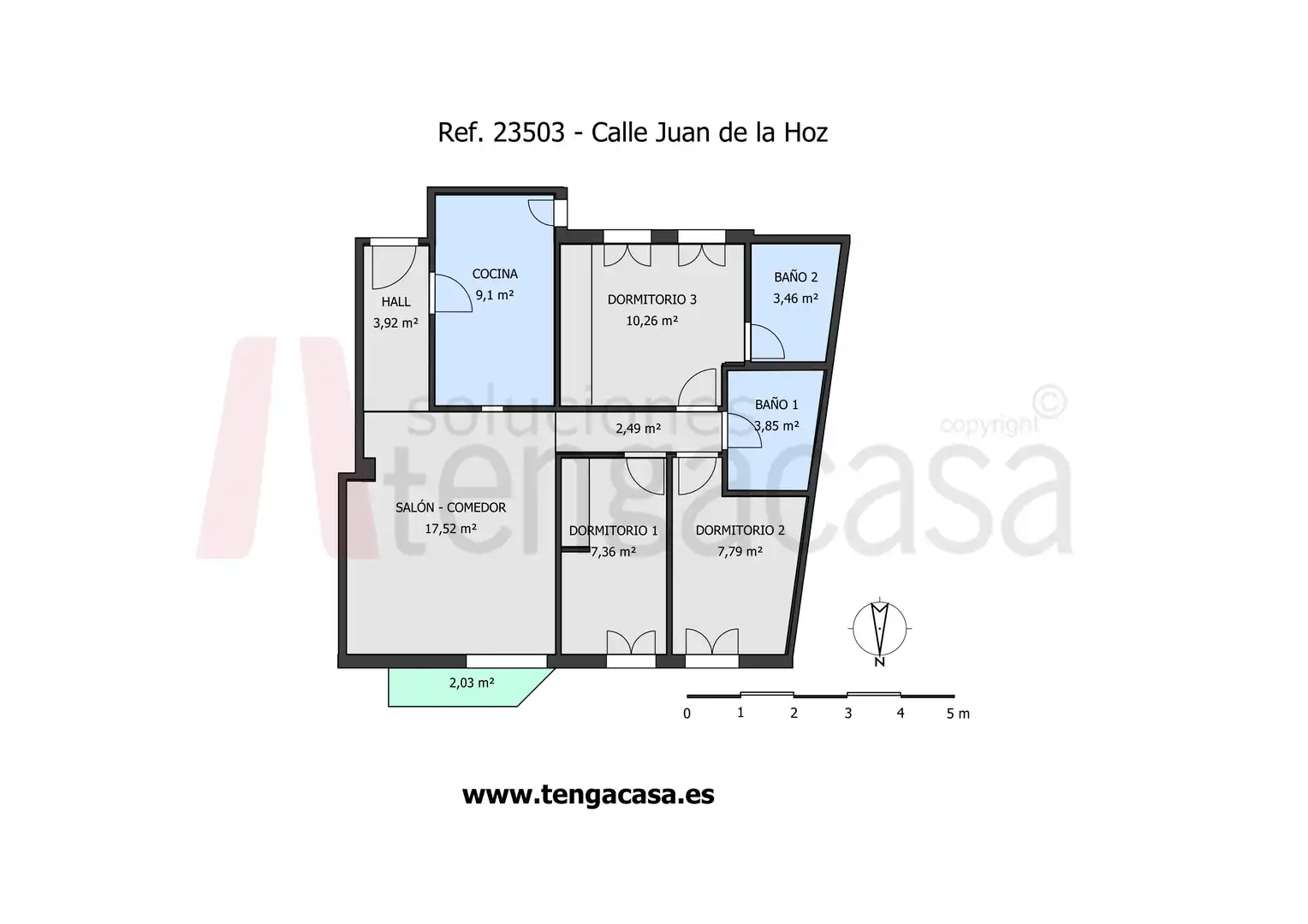 Piso de 86 m² en Madrid