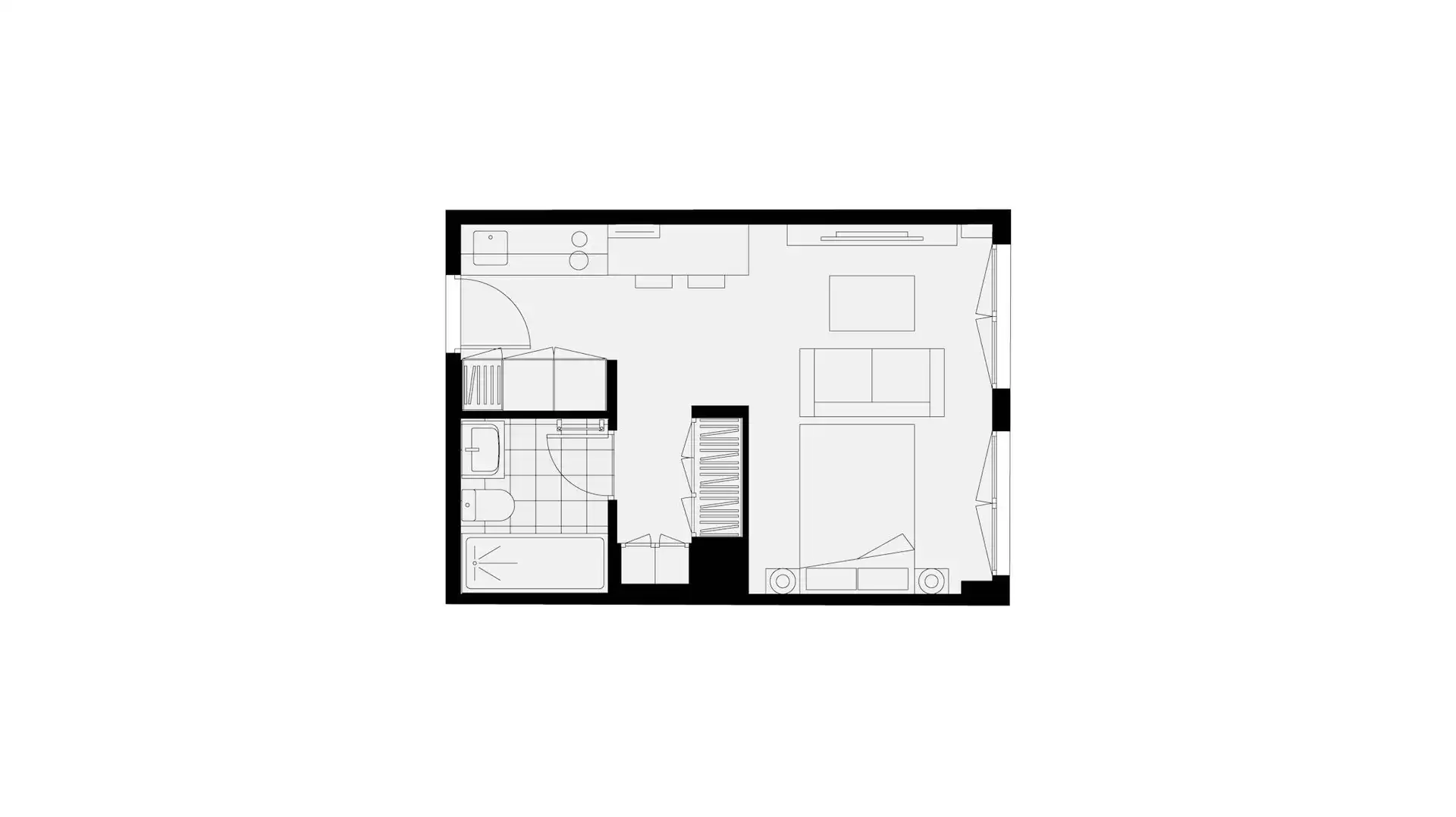 Piso de 27 m² en Madrid