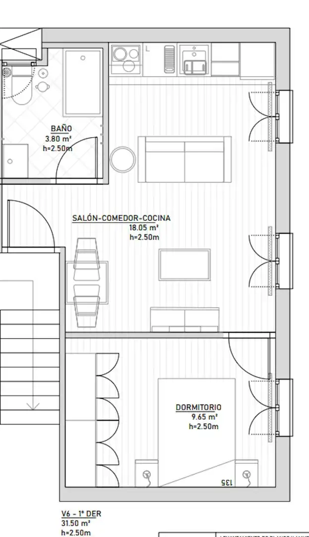 Appartamento 32 m² a Madrid