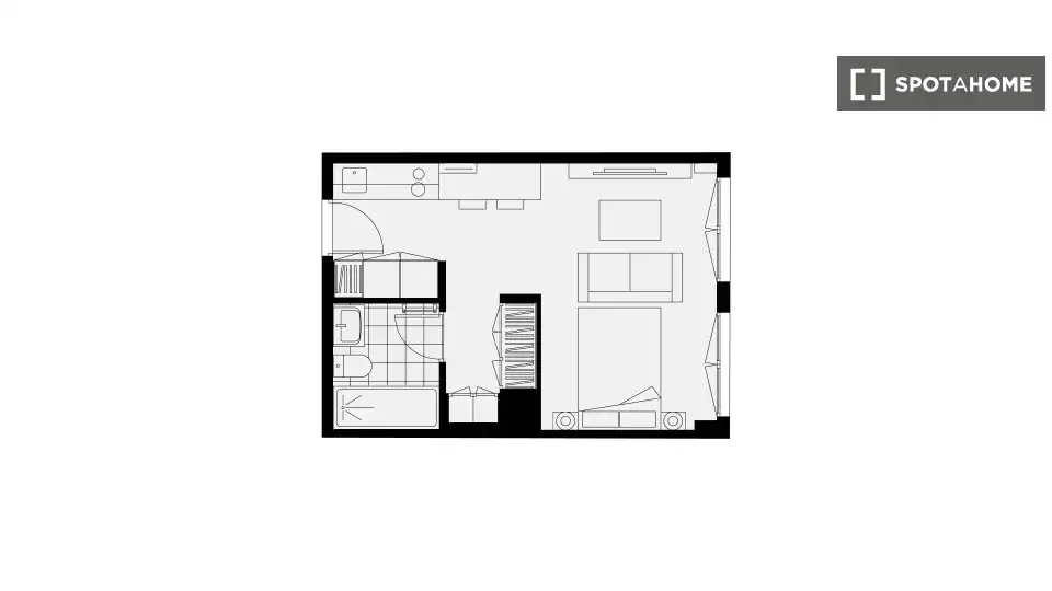 Piso de 27 m² en Madrid