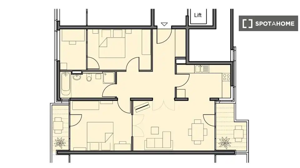 Habitación 95 m², Collado de la Vera