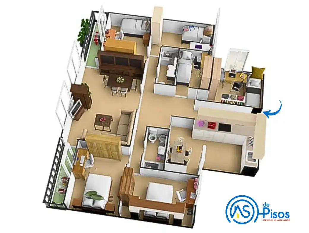 Piso de 160 m² en Zaragoza
