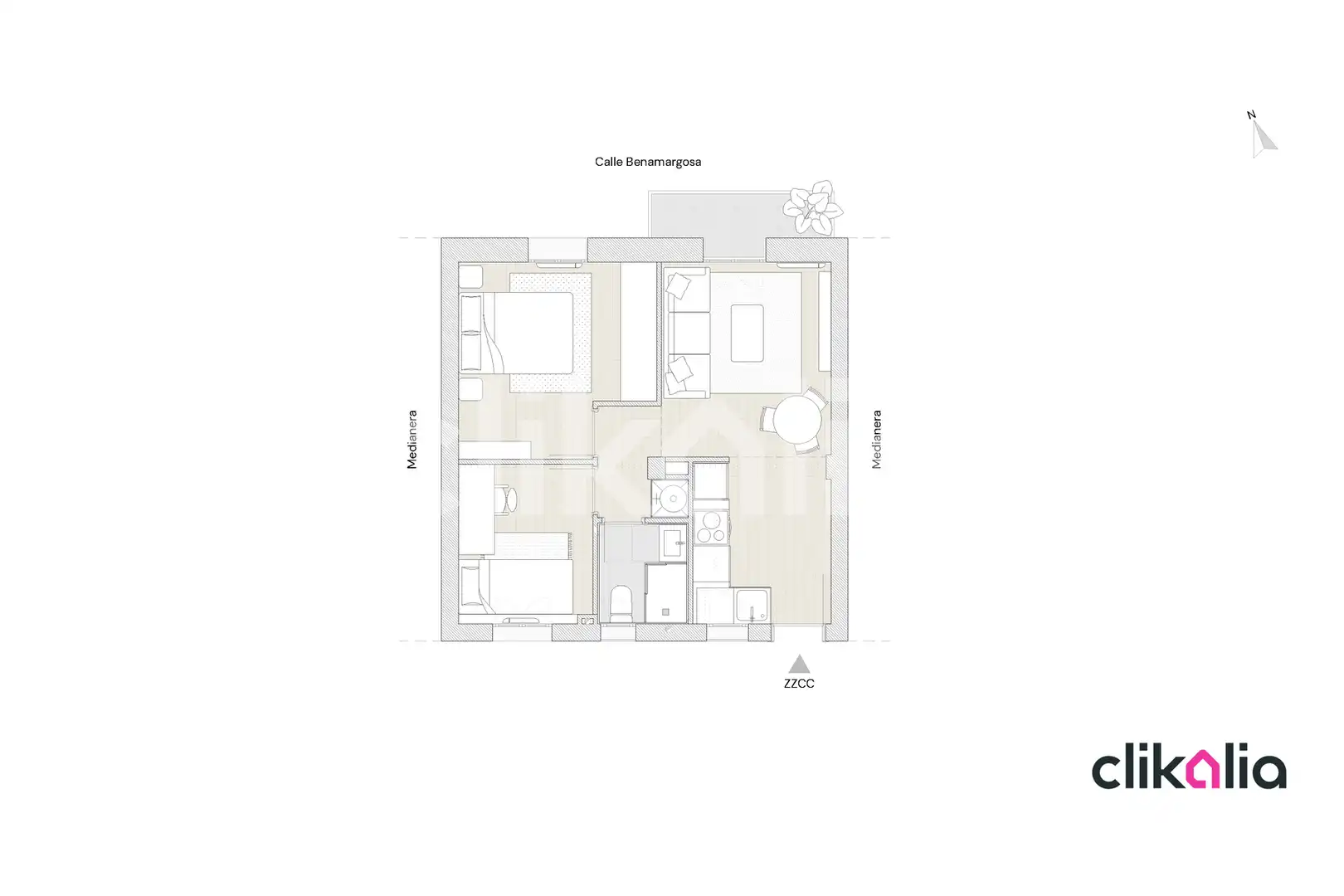 Pis de 47 m² a Madrid