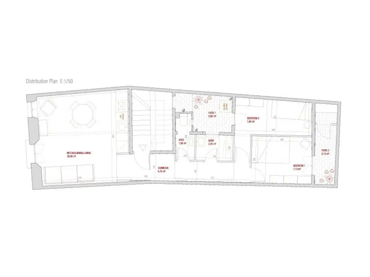 Wohnung 72 m² in Barcelona