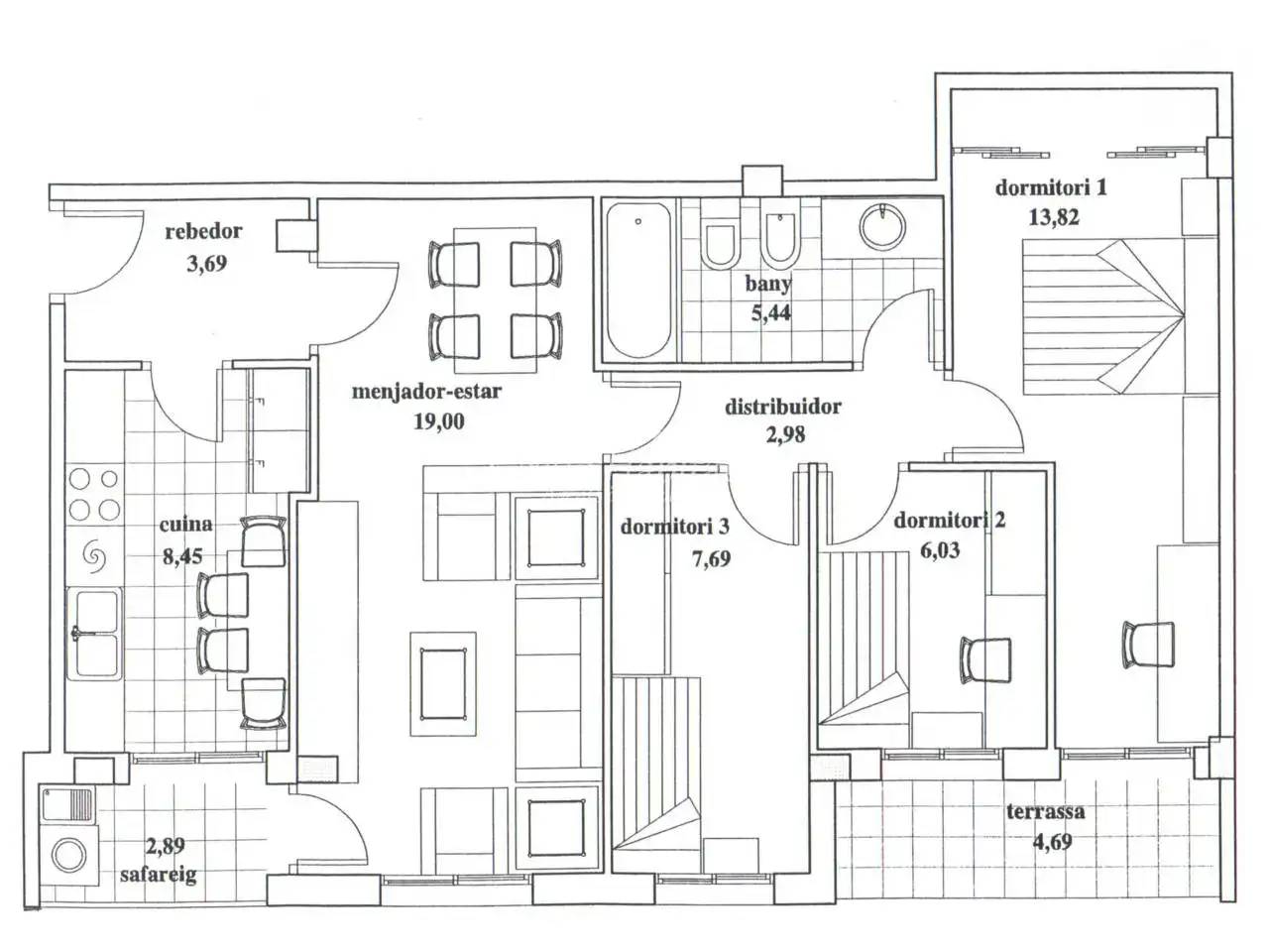 Piso de 76 m² en les Franqueses del Vallès