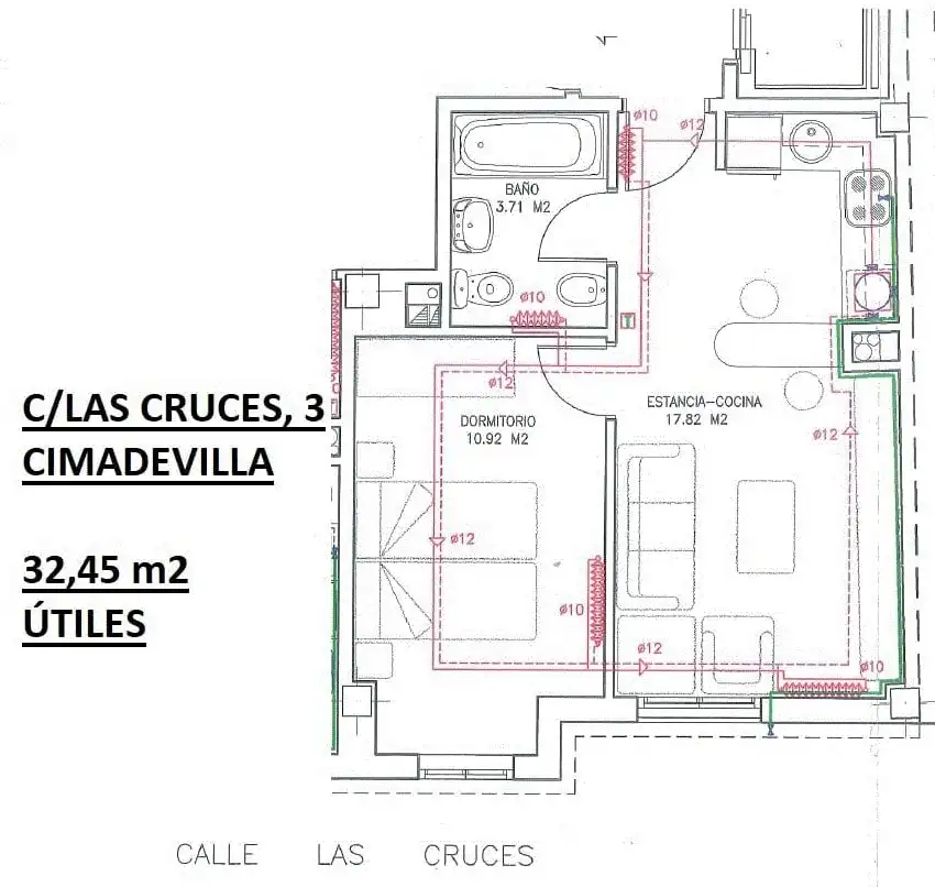 Piso de 40 m² en Gijón