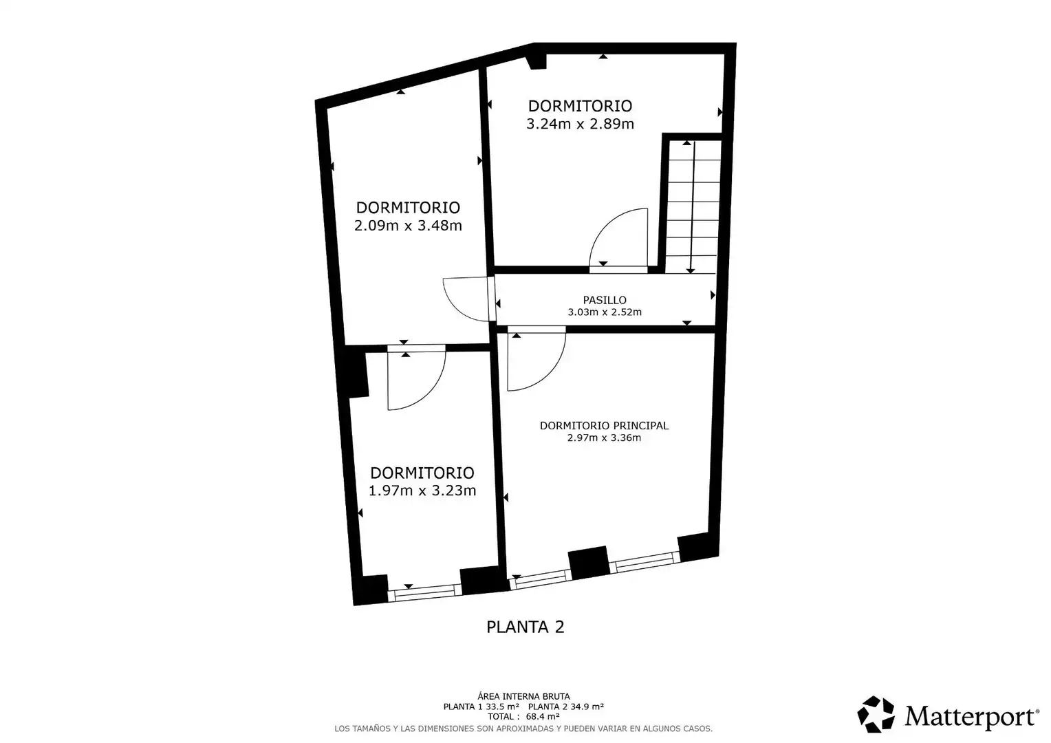 Piso de 96 m² en Pelahustán