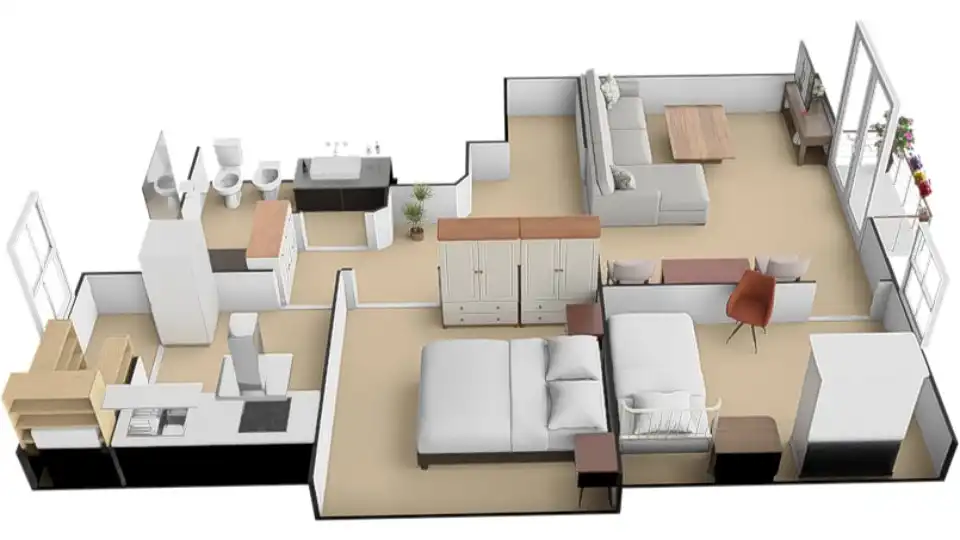 Pis de 56 m² a Saragossa