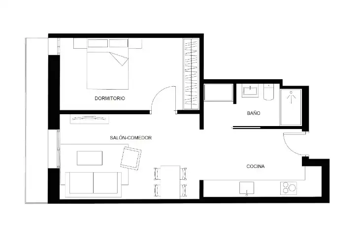 Piso de 57 m² en Barcelona