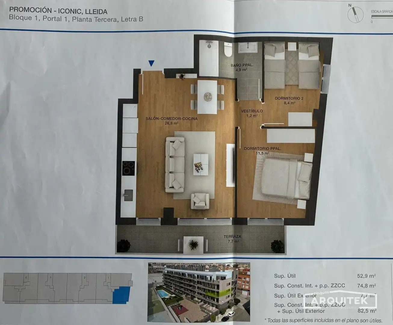 Pis de 74 m² a Lleida