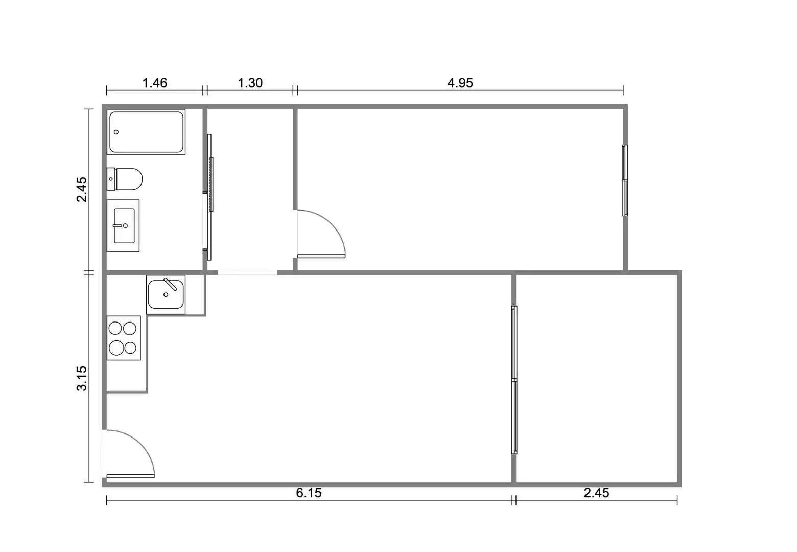 Pis de 39 m² a Palamós