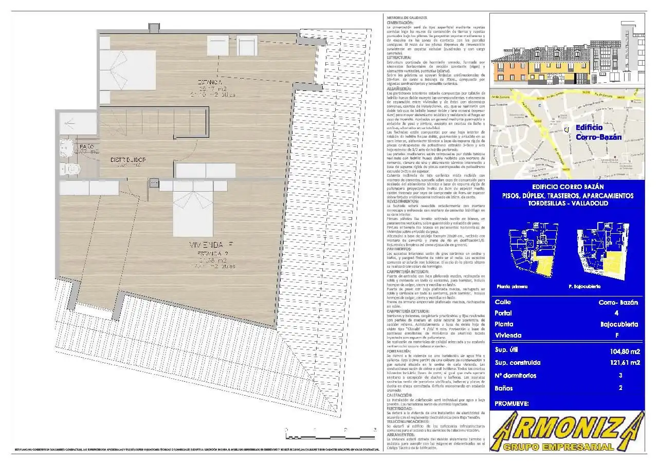 Piso de 121 m² en Tordesillas