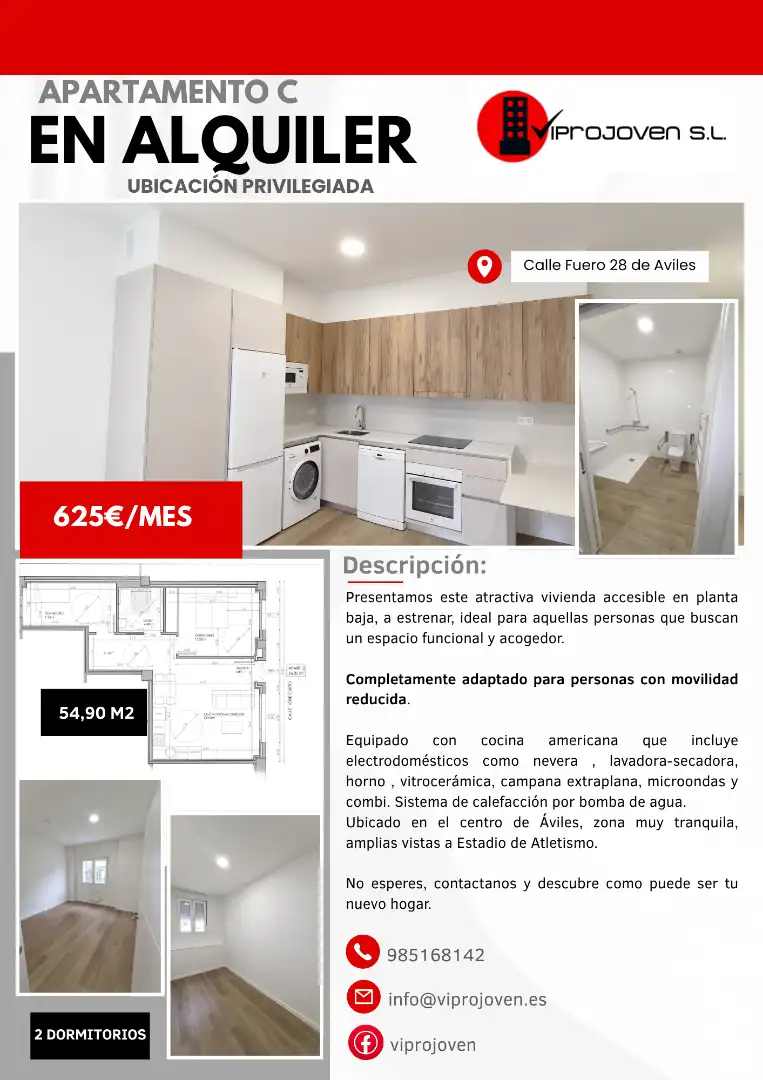 Piso de 67 m² en Avilés