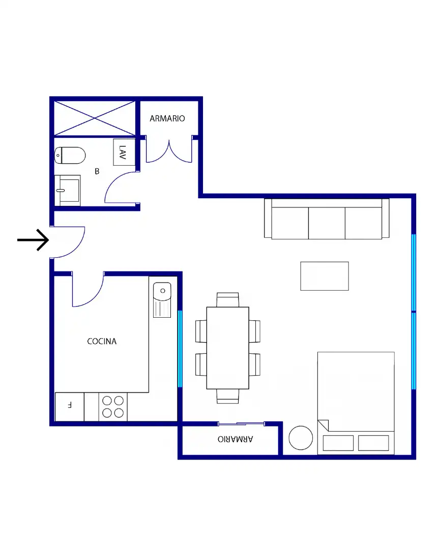 Piso de 55 m² en Santa Cruz de Tenerife
