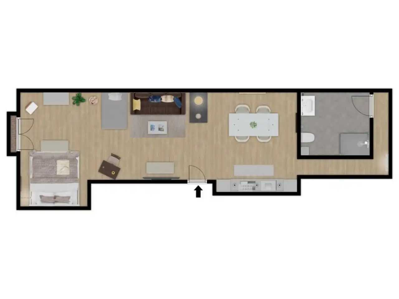 Квартира 50 м² у Барселоні