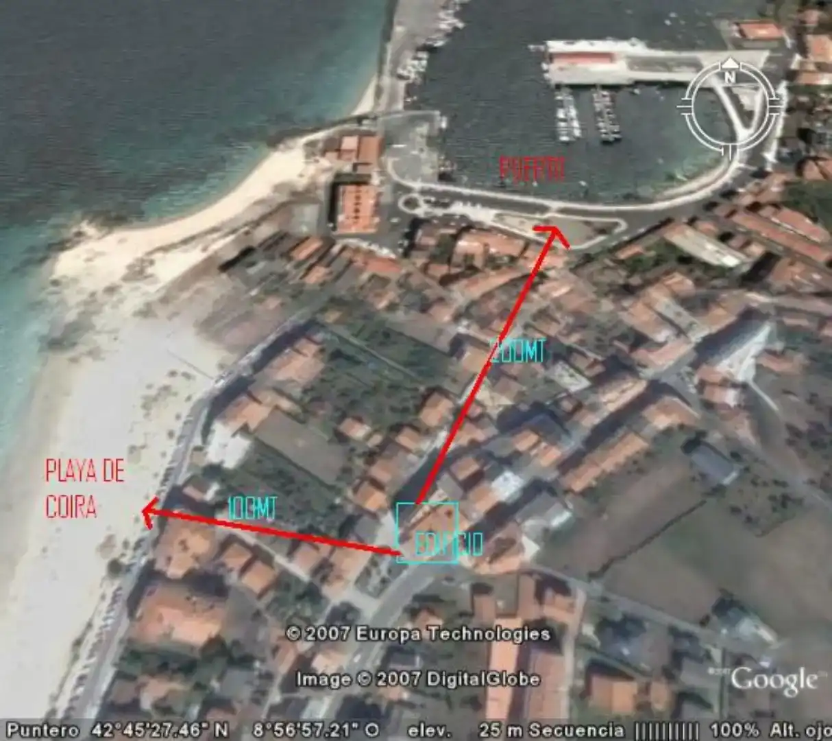 Piso de 90 m² en O Porto do Son