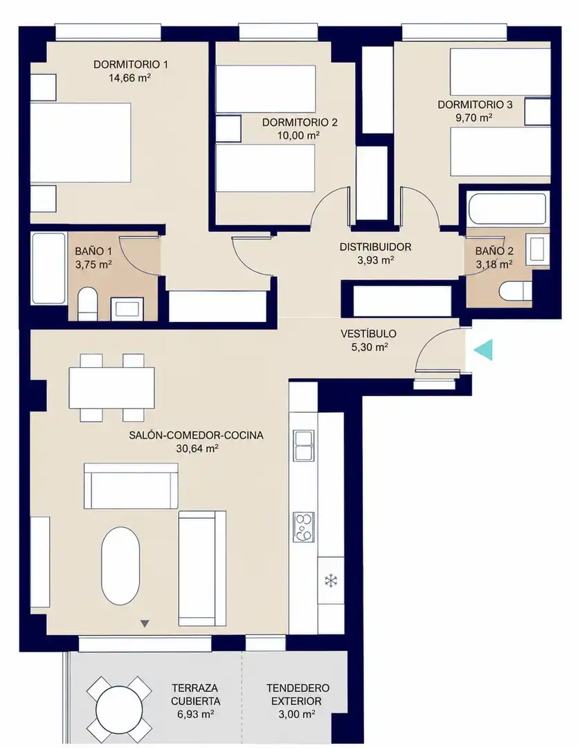 Pis de 129 m² a Madrid