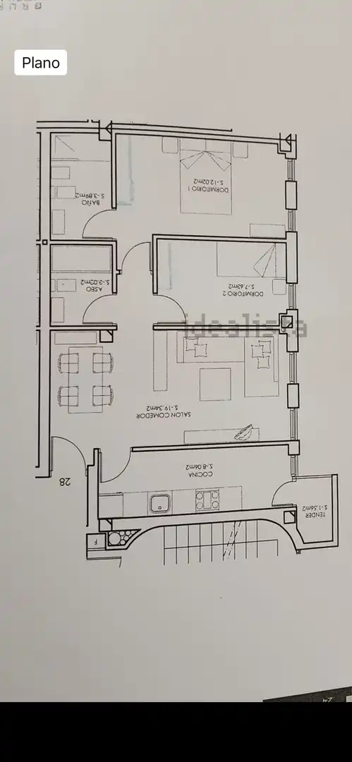 Pis de 55 m² a Burgos