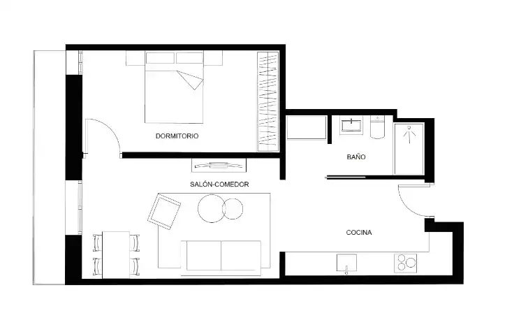 Piso de 57 m² en Barcelona