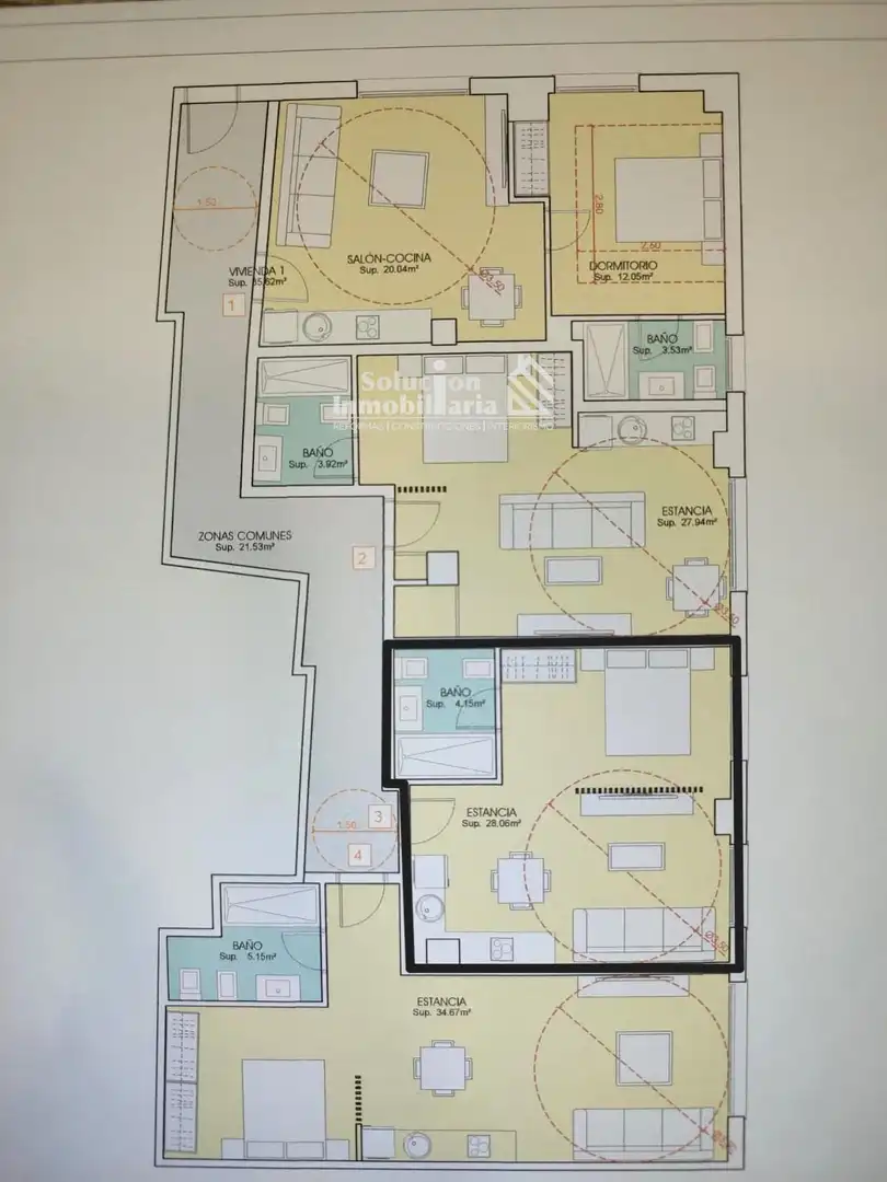 Piso de 47 m² en Salamanca