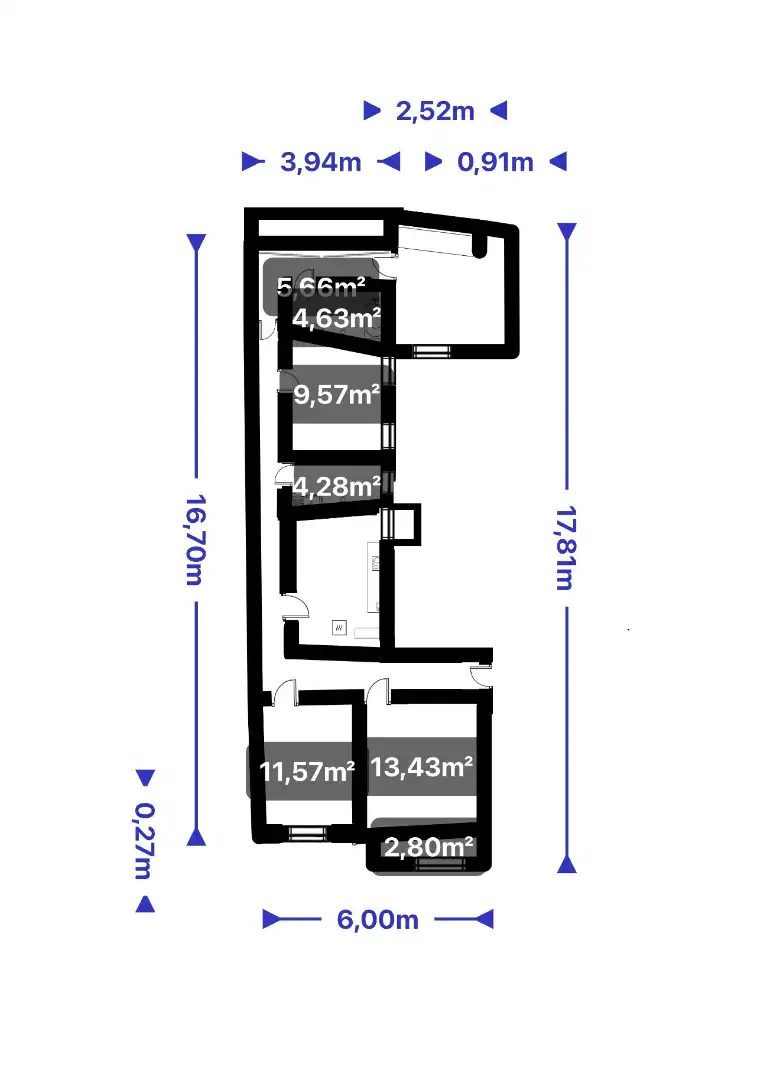Piso de 116 m² en Salamanca