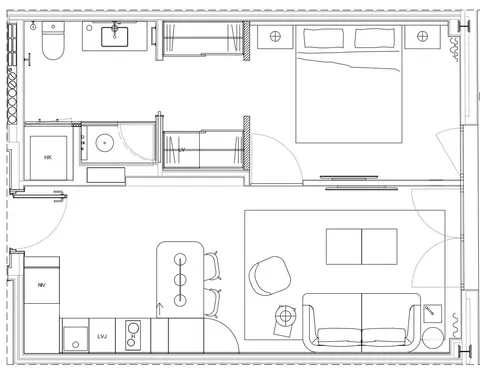 Pis de 47 m² a Barcelona
