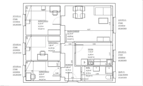 Appartamento 74 m² a Madrid