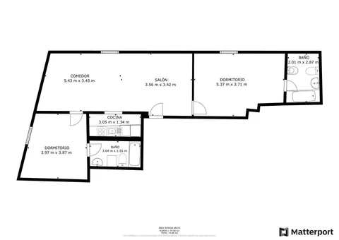 Pis de 93 m² a Madrid