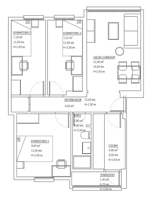 Appartamento 64 m² a Madrid
