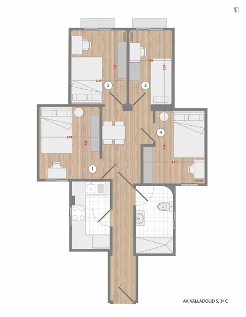 Habitació de lloguer, Madrid