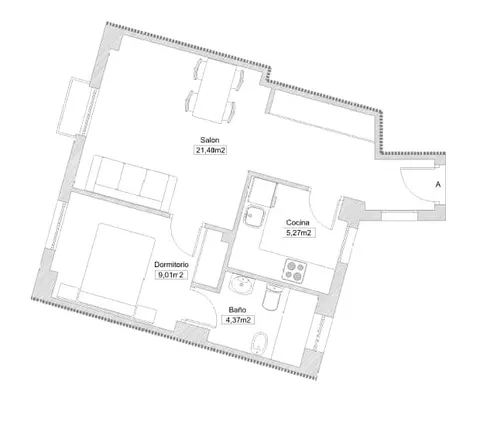 Pis de 42 m² a Madrid