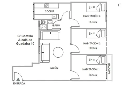 Habitació de lloguer, Sevilla