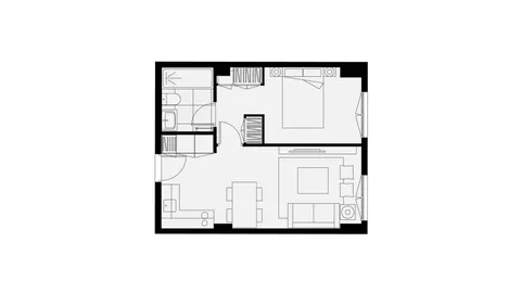 Wohnung 31 m² in Madrid