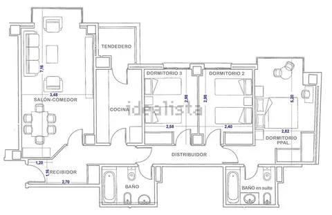 Pis de 120 m² a Madrid