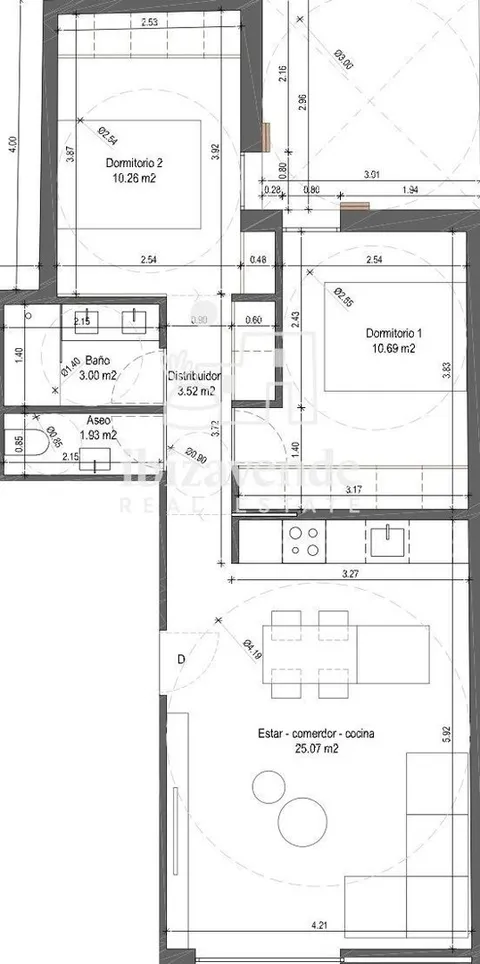 Pis de 63 m² a Sant Antoni de Portmany