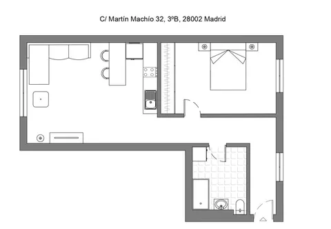 Pis de 45 m² a Madrid