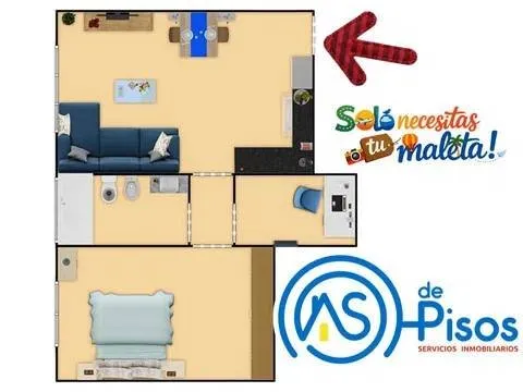 Piso de 60 m² en Zaragoza